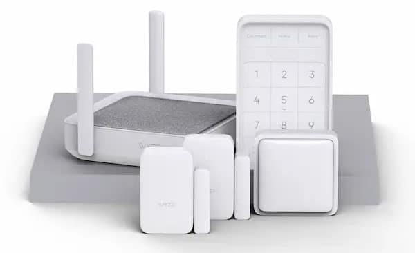 Wyze DIY home security system with entry sensors, motion detectors, and smart camera