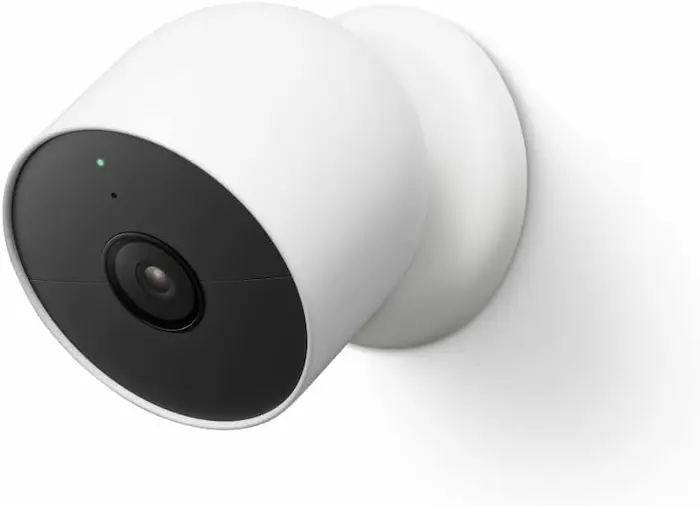 Google Nest Cam (Battery) with AI-powered alerts and Google integration.