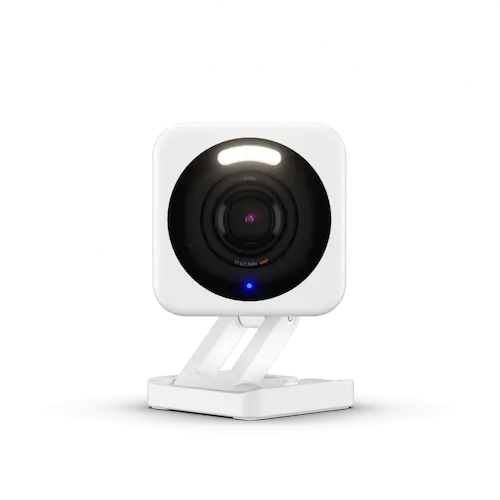 Wyze Cam v4 affordable home security camera with color night vision.